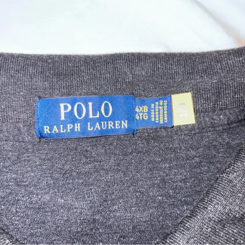 POLO RALPH LAUREN Lot Of 2 Mens 4XB Classic Fit Polo Gray Flesh Pony Soft Cotton